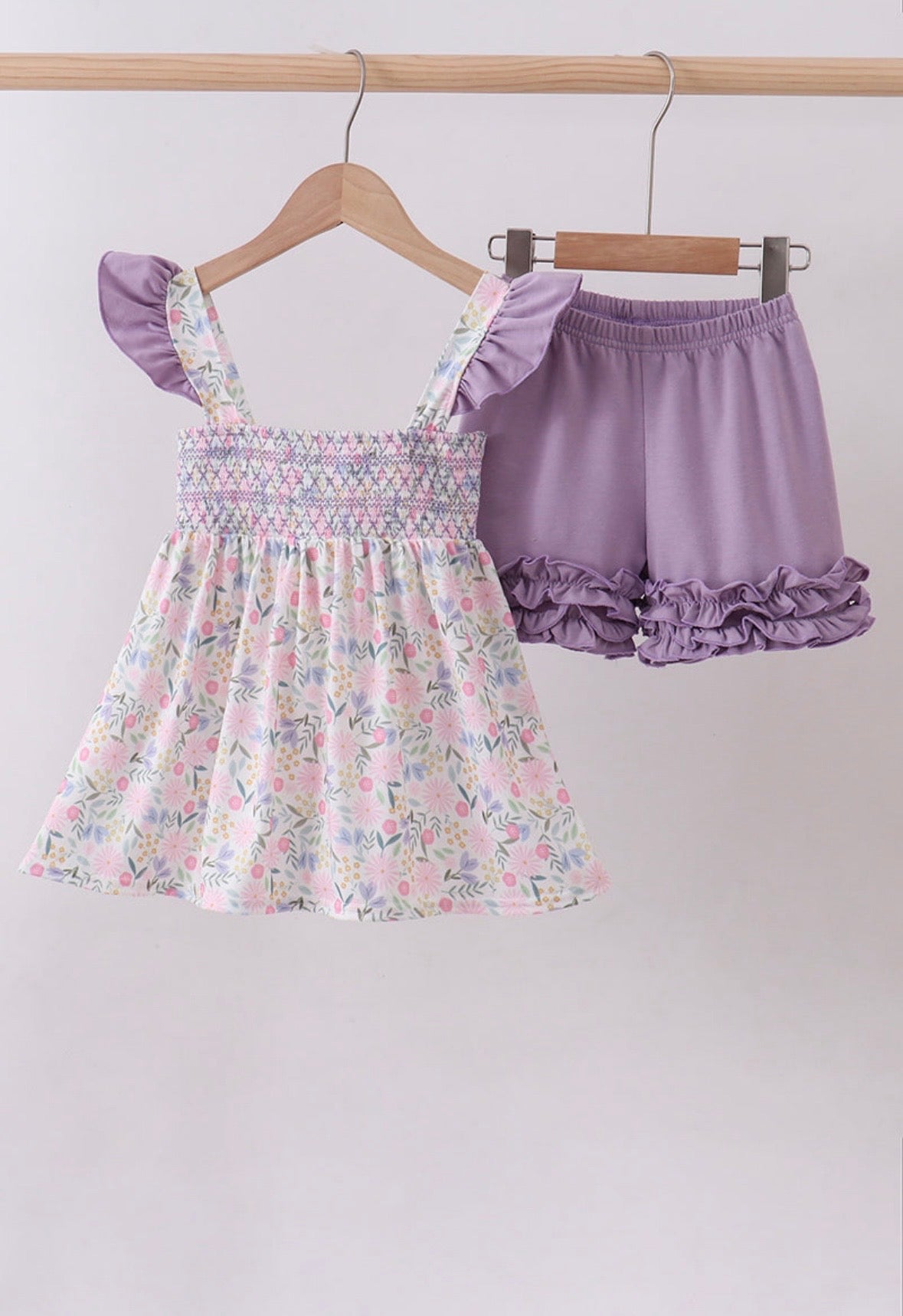 AE purple floral set