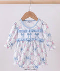 AE Blue Bow Romper