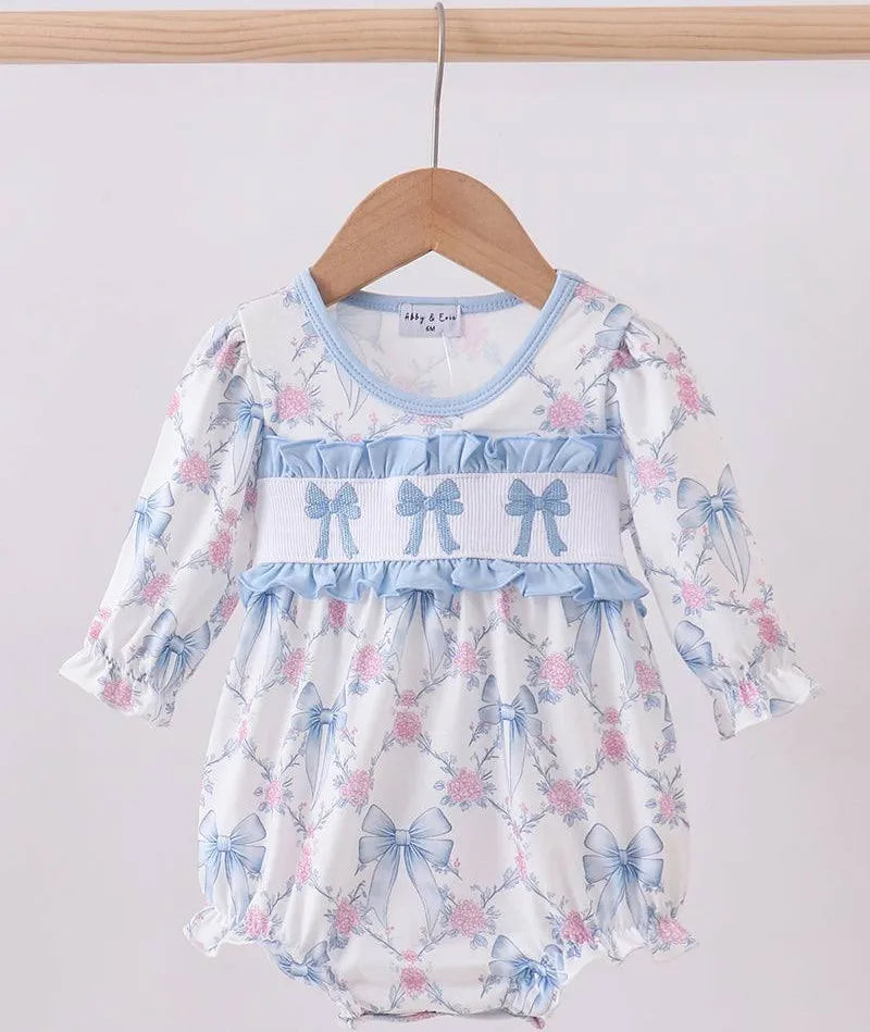 AE Blue Bow Romper
